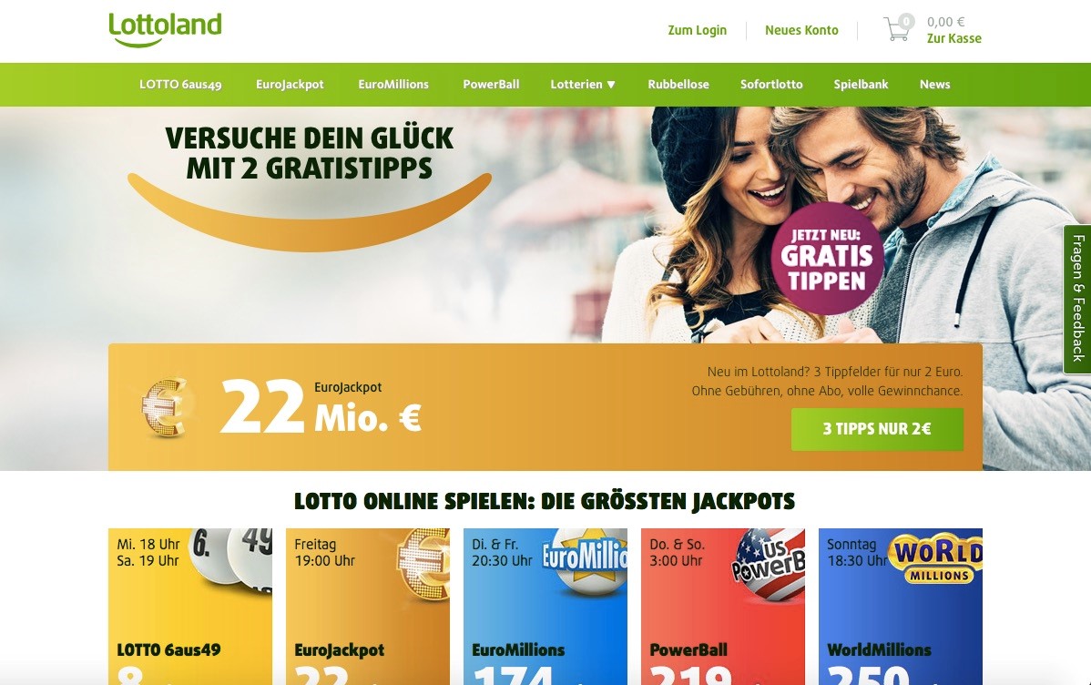 Lottoland Startseite